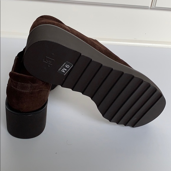 DONALD J PLINER Brown Suede Platforms